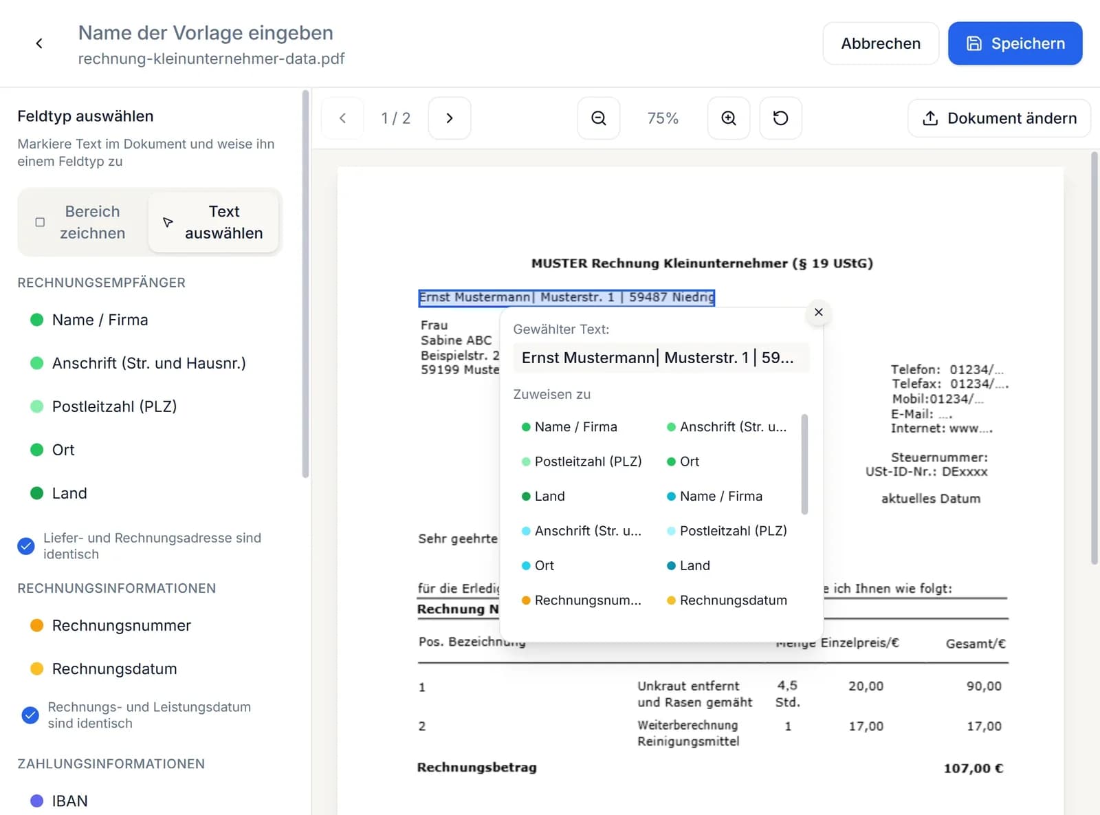 Local OCR Detection with Tailored Converter Profiles